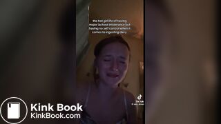 Tik Tok girl pooping on toilet