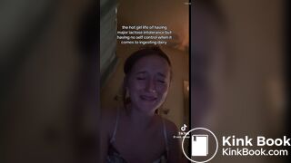 Tik Tok girl pooping on toilet