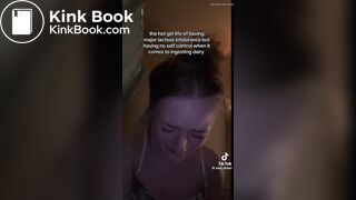 Tik Tok girl pooping on toilet