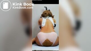 Bunny Girl Diarrhea in her Stripped Panties