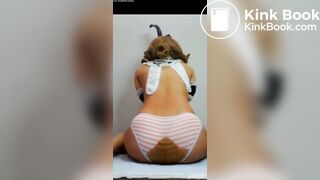 Bunny Girl Diarrhea in her Stripped Panties