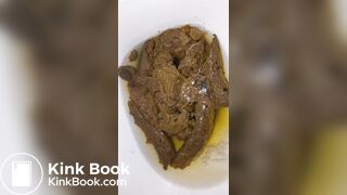 Echando una gran cagada para mi negra