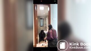 Amateur Femdom - Toilet Slave Finishing his meal