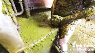 Girlfriend's Cowshed Tour - couple in cowshit