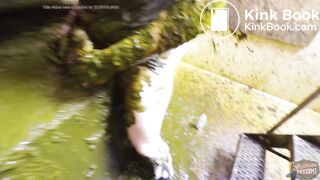 Girlfriend's Cowshed Tour - couple in cowshit