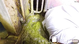 Girlfriend's Cowshed Tour - couple in cowshit