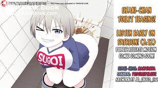 Uzaki-Chan Takes A Big Dump In Boyfriend's Toilet