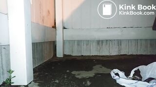 One of my favorite scat girl shitting outside - video 2
