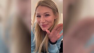 Blonde Hottie Pissing And Shitting In Open Diaper