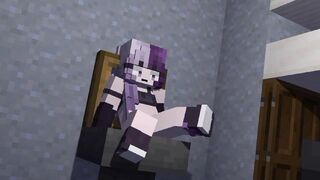 Minecraft girl shit in toilet