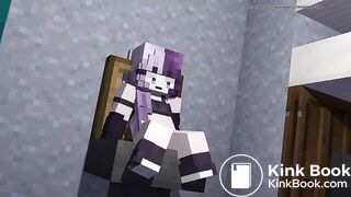 Minecraft girl shit in toilet