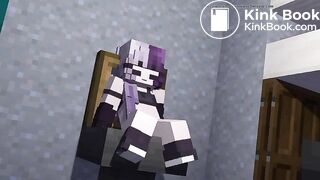 Minecraft girl shit in toilet