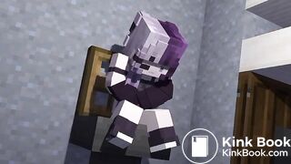 Minecraft girl shit in toilet