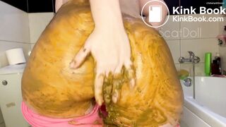 Fat Ass Latina diarrhea smear and dirty anal - video 2