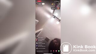 Girl shitting on toilet