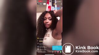 Girl shitting on toilet