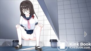 Japanese School Anime girl pooping - 若菜Wakana