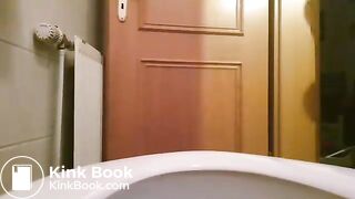 Girl pooping on toilet - video 161