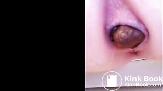 Sexy girl pooping on toilet - video 34