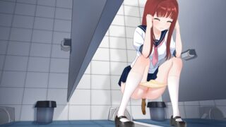 Japanese School Anime girl pooping - 明日香Asuka