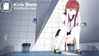 Japanese School Anime girl pooping - 明日香Asuka