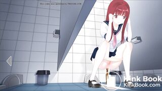 Japanese School Anime girl pooping - 明日香Asuka