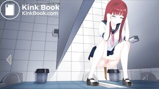 Japanese School Anime girl pooping - 明日香Asuka