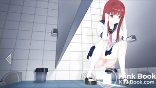Japanese School Anime girl pooping - 明日香Asuka