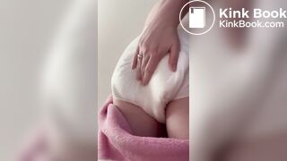 Rare girl blorty diaper mess