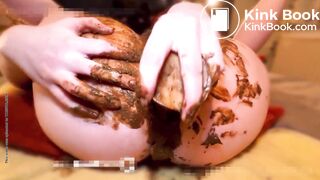 Pawg nasty scat anal smear 2