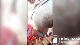 POOPING HER RUNNING PANTS IN THE WOODS