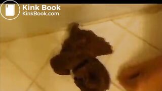 Girl struggling to hold in shit