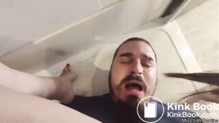 Scat diarrhea in mouth