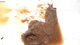 ASIAN DOES ENEMA ON SINK