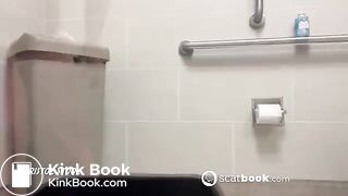 Hot girl shitting in trash can - video 2