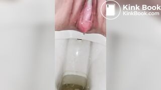 Girl pooping on toilet - video 145