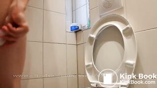 Pooping on toilet