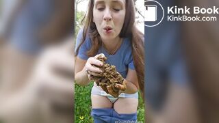 She eat her shit