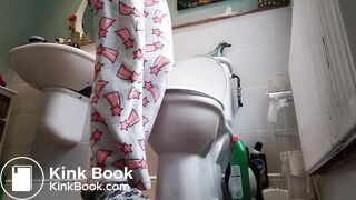 pooping with cum inside rectum