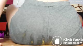 sexy latina poops gray panties[oc]