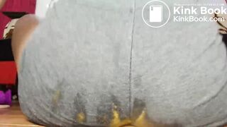 sexy latina poops gray panties[oc]