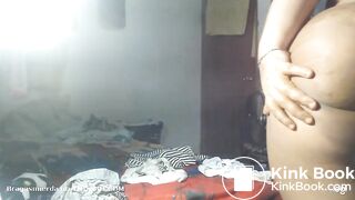 BBW latina paints her panties brown[oc]