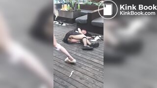 drunk girl poop her panty