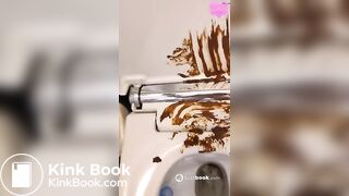 One of my favorite scat girl shitting on toliet