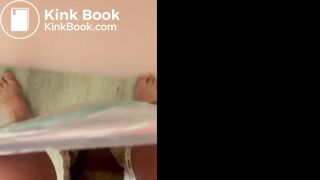 She take off her filled shity pull ups 1