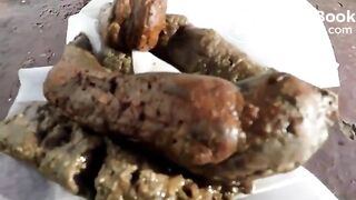 Girl shitting on a boat