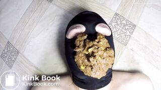 Mistress Piles Up Huge Shit on Slave Face
