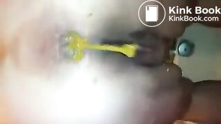 My SSBBW friend shitting for me in the bathtub again