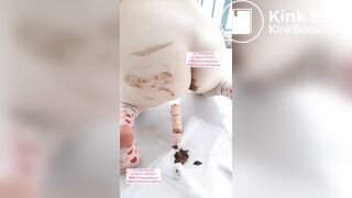Chinese woman poops during anal sex
