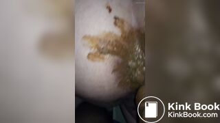 SSBBW friend shitting outdoors